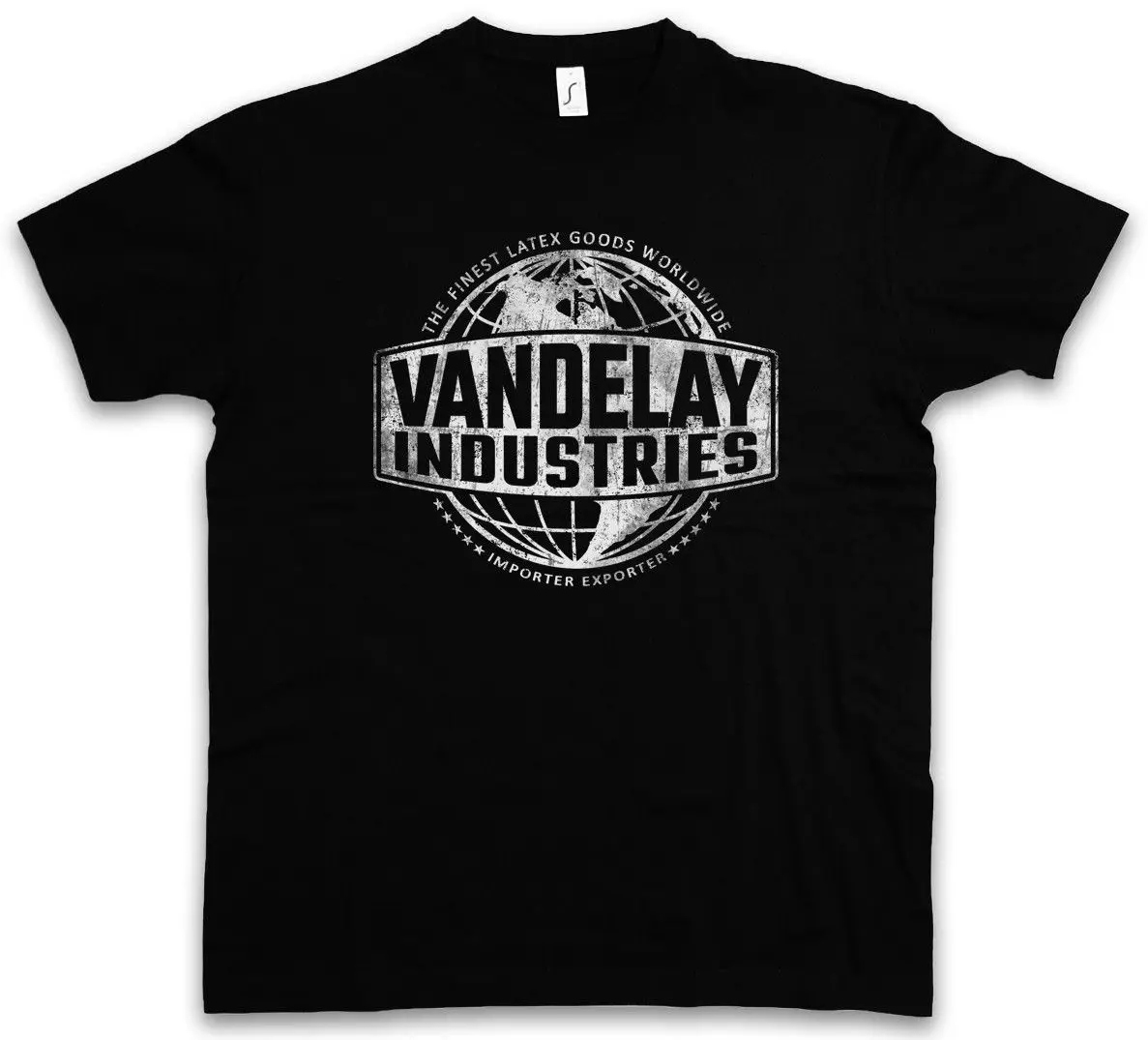 Мужская футболка с логотипом VANDELAY INDUSTRIES Повседневная надписью Insignia модная