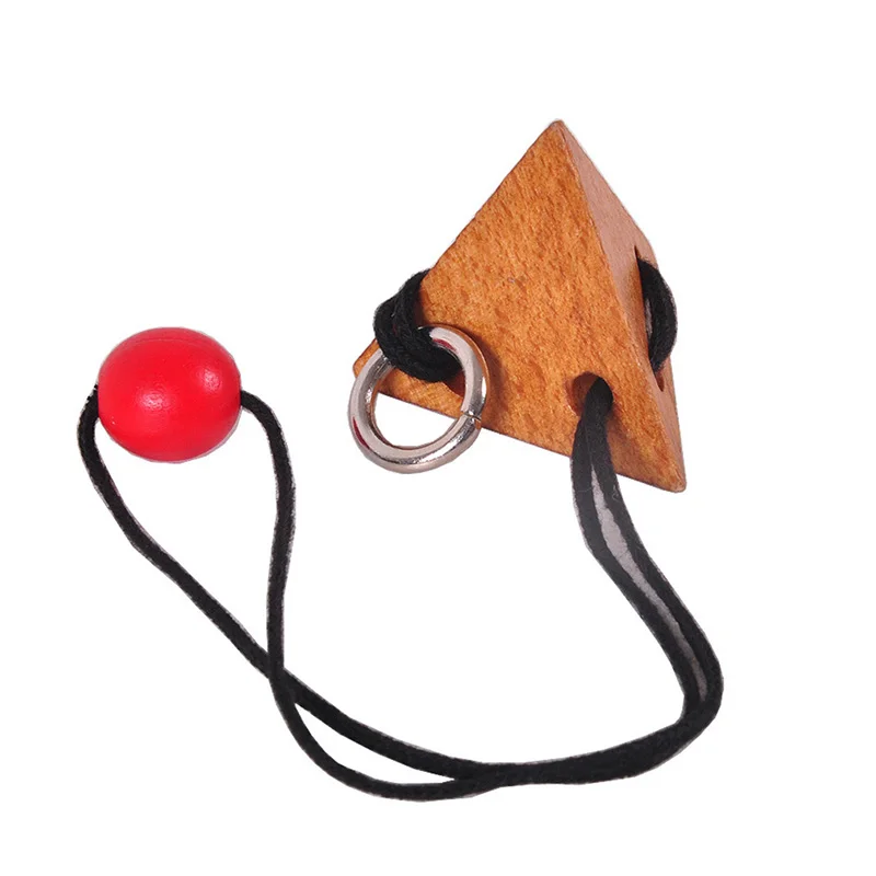 

Children Learning Educational Toys 3D Puzzle Unlock Rope Toy Creative Pyramid Mind Puzzle Game Toy