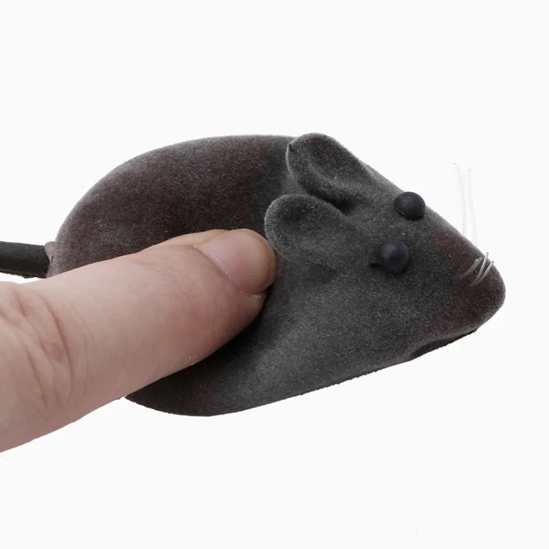 Милая пушистая мышь Кошка Котенок Играть Игрушка Ложные Мыши Крысы писк Шум звук