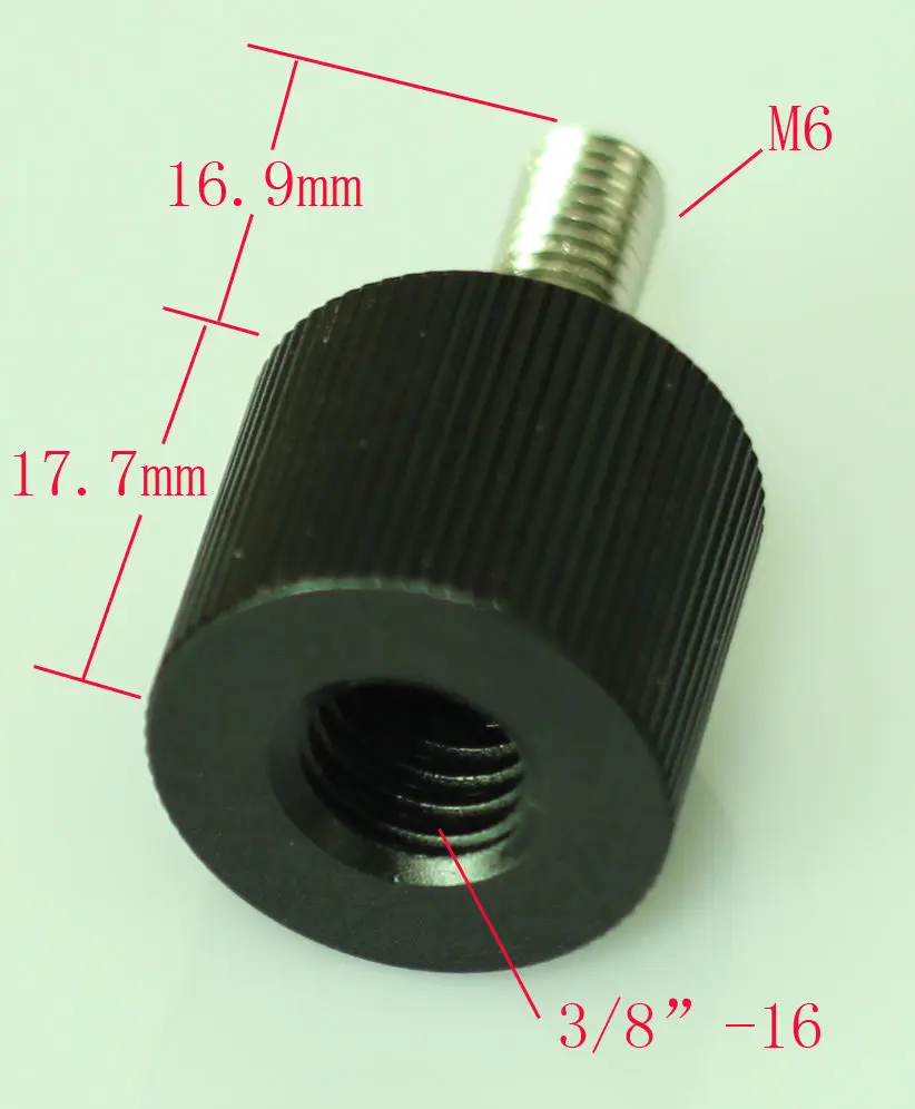 

3/8 "female to M6 male Convert винтовой адаптер fr rod rail system & Tripod camera