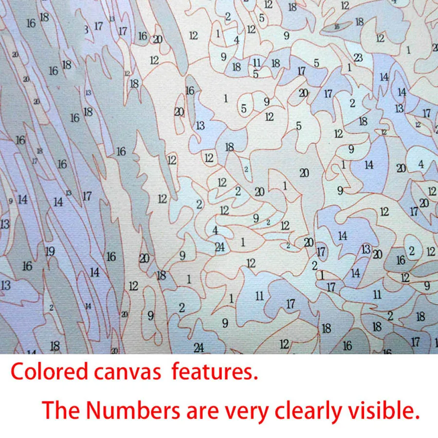 Картины масляной живописи по номерам с комплектами и рамкой для diy на холсте