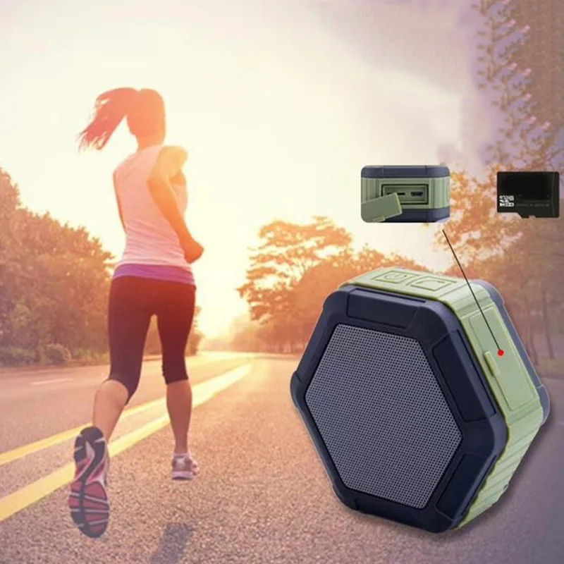 Ipx7 водонепроницаемый беспроводной Bluetooth динамик с микрофоном Поддержка TF MP3 для