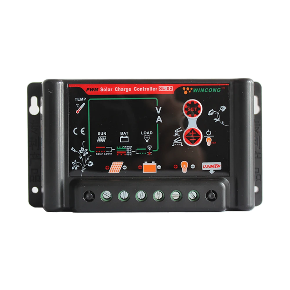 SL02B-30A 12V/24V Солнечный контроллер LiFePO4/Li-ion/Li-Pol литиевая батарея/гелевая батарея