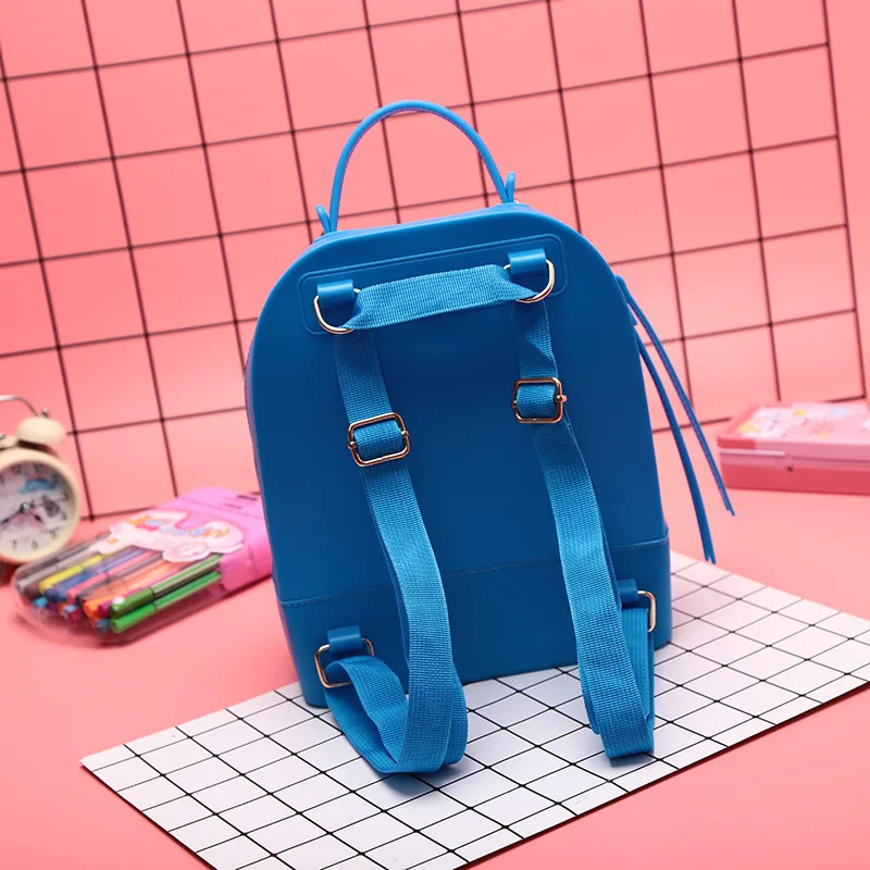 Новинка 2019 модный милый силиконовый рюкзак с мультипликационным принтом