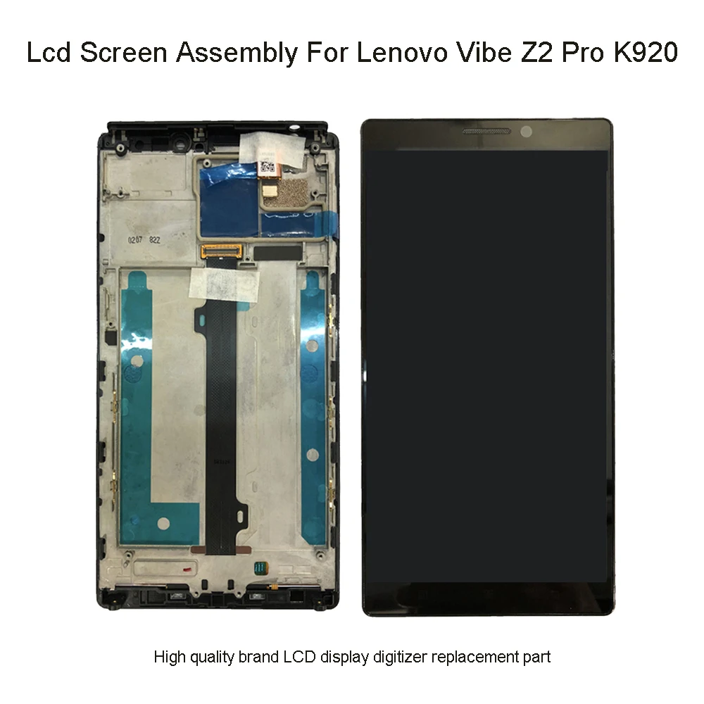Протестированный ЖК дисплей 6 0 &quotдля Lenovo Vibe Z2 Pro K920 кодирующий преобразователь