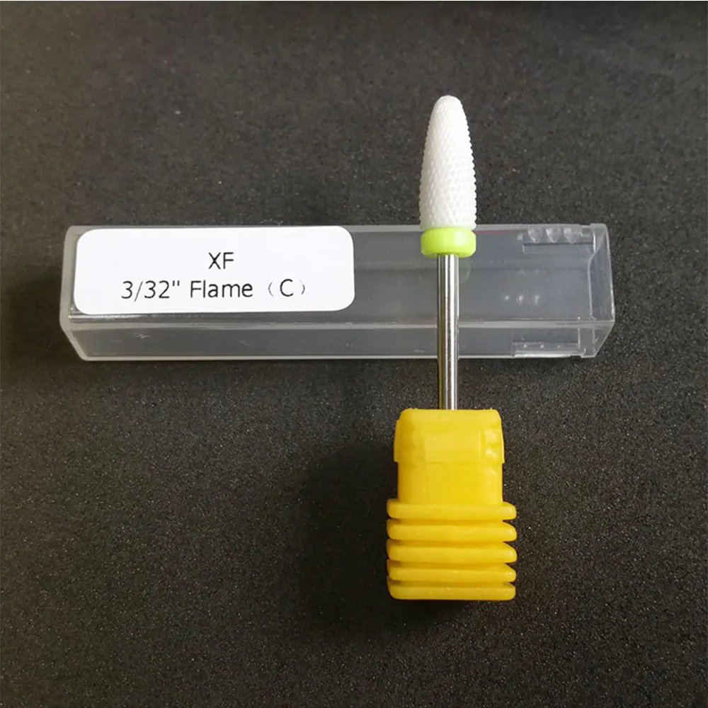 FAIRYAO керамический сверло для ногтей вращающийся заусенец фрезы маникюра