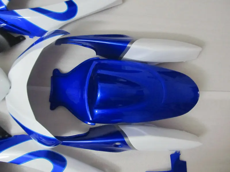 Комплект обтекателей под давлением для GSXR600 750 K6 06 07 GSXR 600 GSXR750 2006 2007 ABS Whtie синий