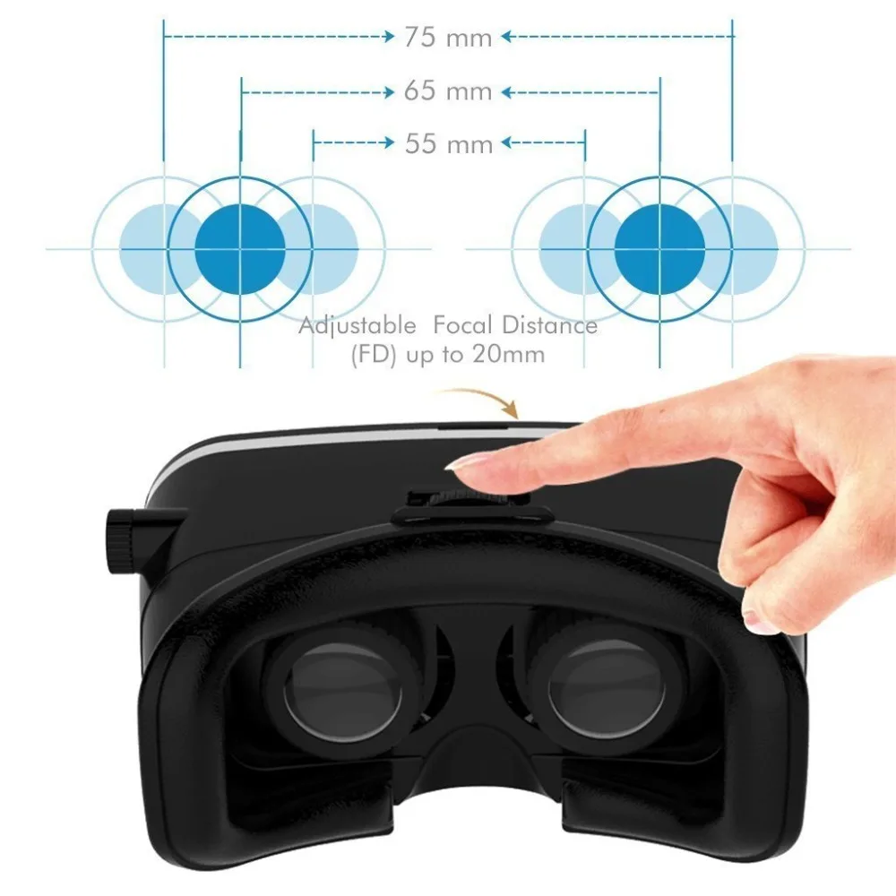 VR Shinecon Виртуальная реальность 3D очки Google Cardboard 2,0 Pro версия VR очки VR BOX 2,0 фильм для 4,5-6,0 'смартфона