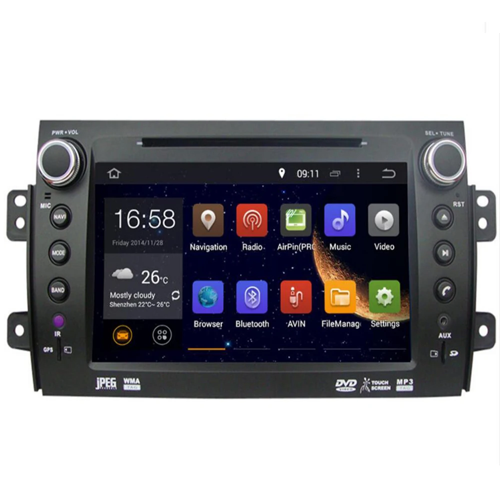 Автомагнитола 2 Din на Android 10 для Suzuki SX4 2007 2014 IPS экран CD DVD плеер радио