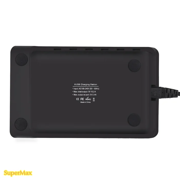 Зарядное устройство 6 портов USB зарядное станция концентратор кронштейн для