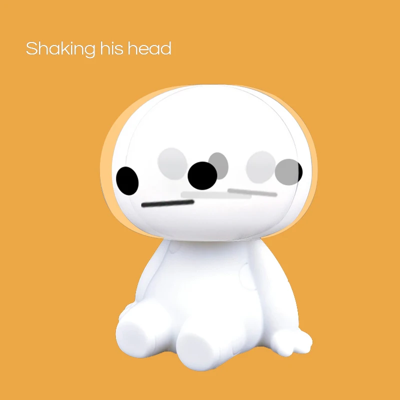 Мультяшный пластиковый робот Baymax с качающейся головой, Автомобильные украшения, автомобильные интерьерные украшения, большие игрушки в виде героев, украшение для автомобиля#2