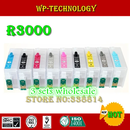 27PK = 3 комплекта пустые многоразовые картриджи для T1571 T1579 подходит Epson Stylus Photo R3000 с