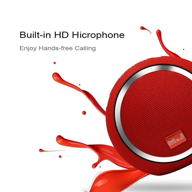 Беспроводная колонка M &amp J MK101 Портативная с поддержкой Bluetooth микрофоном FM TF-карта
