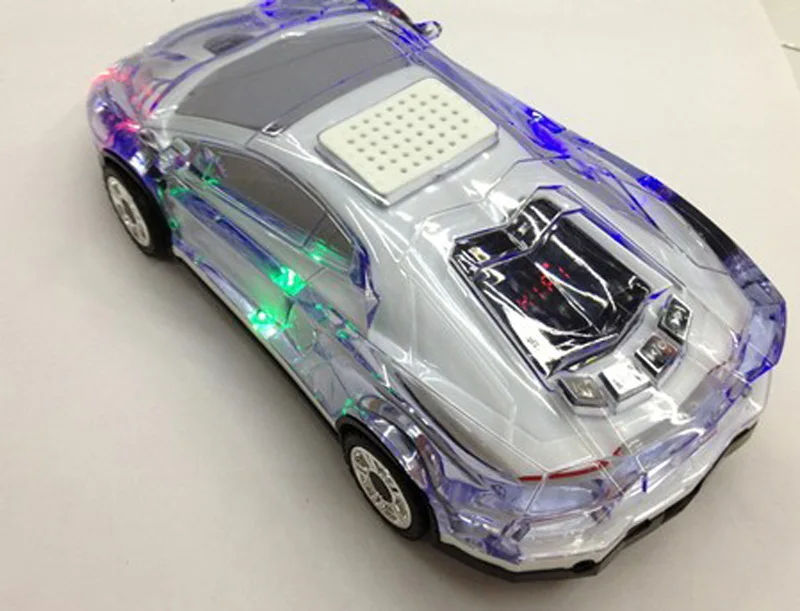 Портативный светодиодный мини-динамик в форме автомобиля, Bluetooth, fm-радио, USB, TF карта, музыкальный плеер, подарки для детей, высокое качество, Soundbox