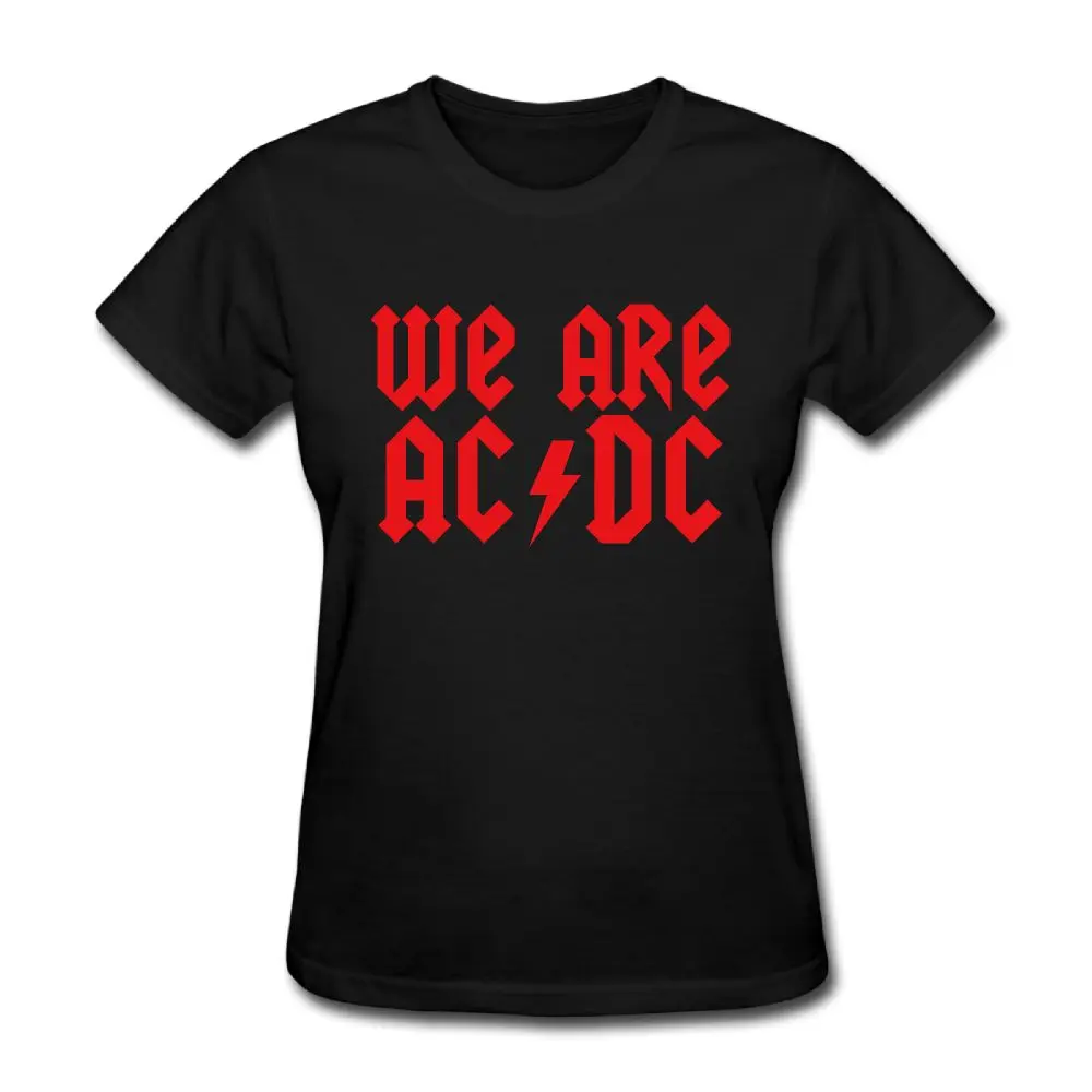 SAMCUSTOM Новинка 3D печать acdc футболки для женщин Harajuku Забавный продукт повседневные