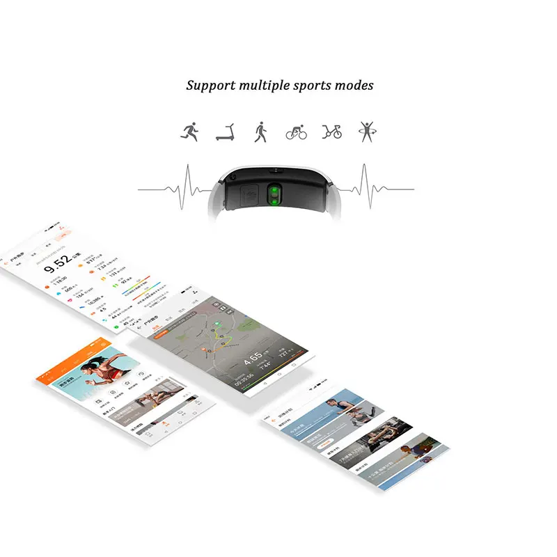 Huawei TalkBand B5 Talk Band B5 Bluetooth Смарт-браслет спортивные браслеты сенсорный AMOLED экран вызов наушники пульсометр