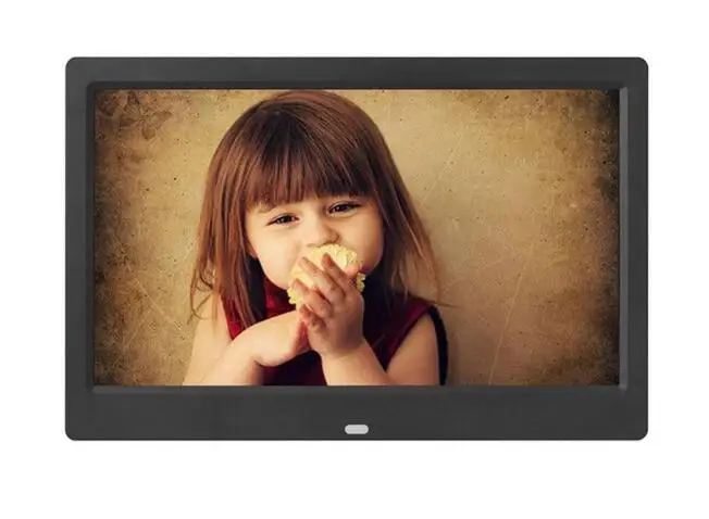 Цифровая фоторамка 10," HD TFT-LCD 1024*600 Цифровая фоторамка Будильник MP3 MP4 видеоплеер - Цвет: BLACK-2