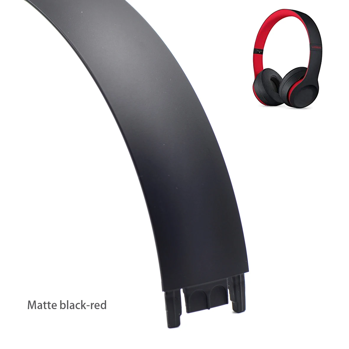 Matte black-red Defean, 14 цветов, сменная повязка на голову, пластиковые обручи для Beats solo3 solo 3,0, Проводные/solo3 беспроводные наушники - Цвет: Matte black-red