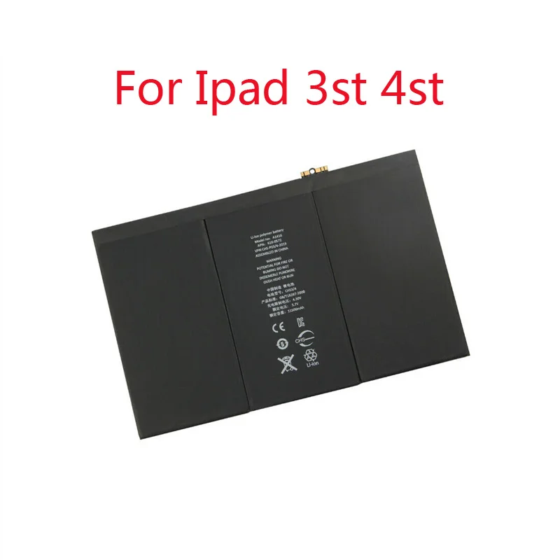 100% Оригинальная батарея для iPad3 A1416 A1430 A1403 ipad4 A1458 A1459 A1460 A1389 11560mAh внутренняя