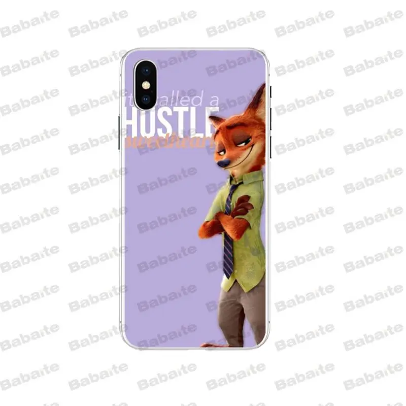 Babaite zootopia новый персонализированный Чехол для телефона с принтом iPhone 7 7plus 5 5Sx 6 8Plus