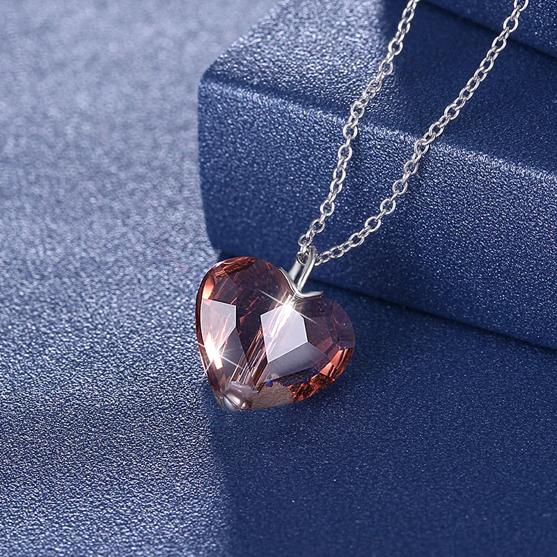 Женское колье с кристаллами Swarovski серебро 925 пробы|Ожерелья| |