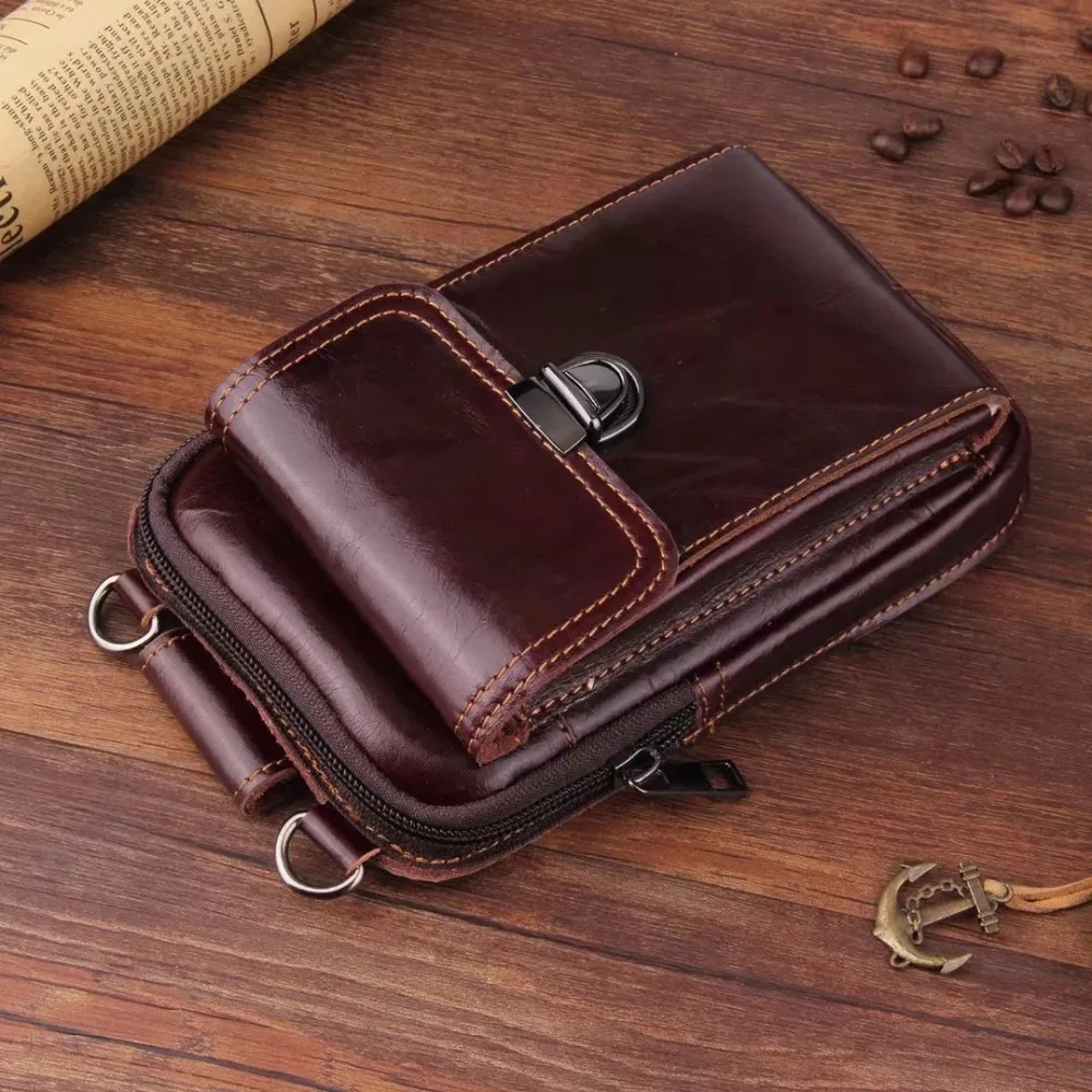 Универсальная винтажная кожаная сумка для телефона с карманом iPhoneX Samsung Galaxy Note9