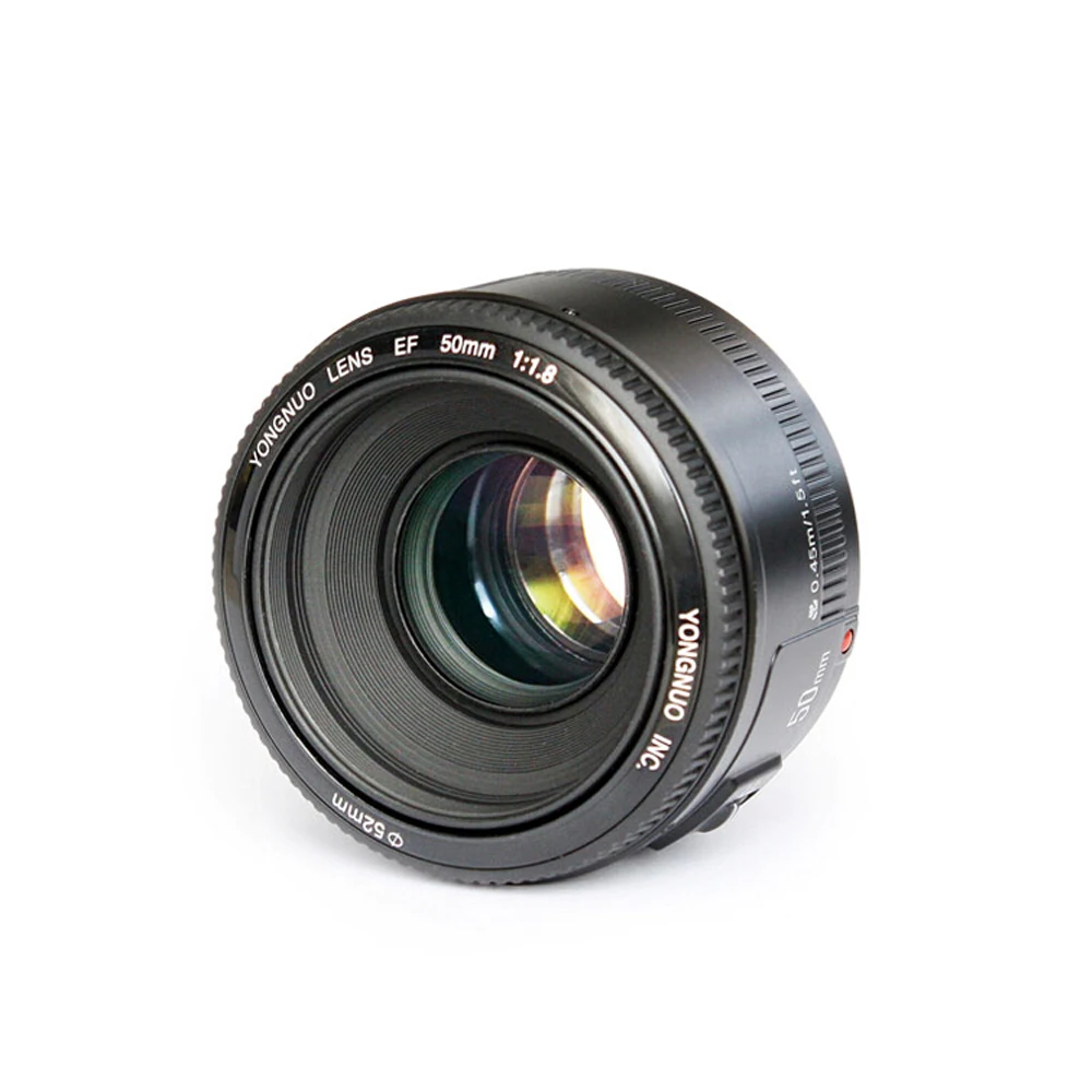 Объектив YONGNUO YN50mm F1.8 EF 50mm AF MF Объективы для Canon Rebel T6 EOS 700D 750D 800D 5D Mark II IV 10D