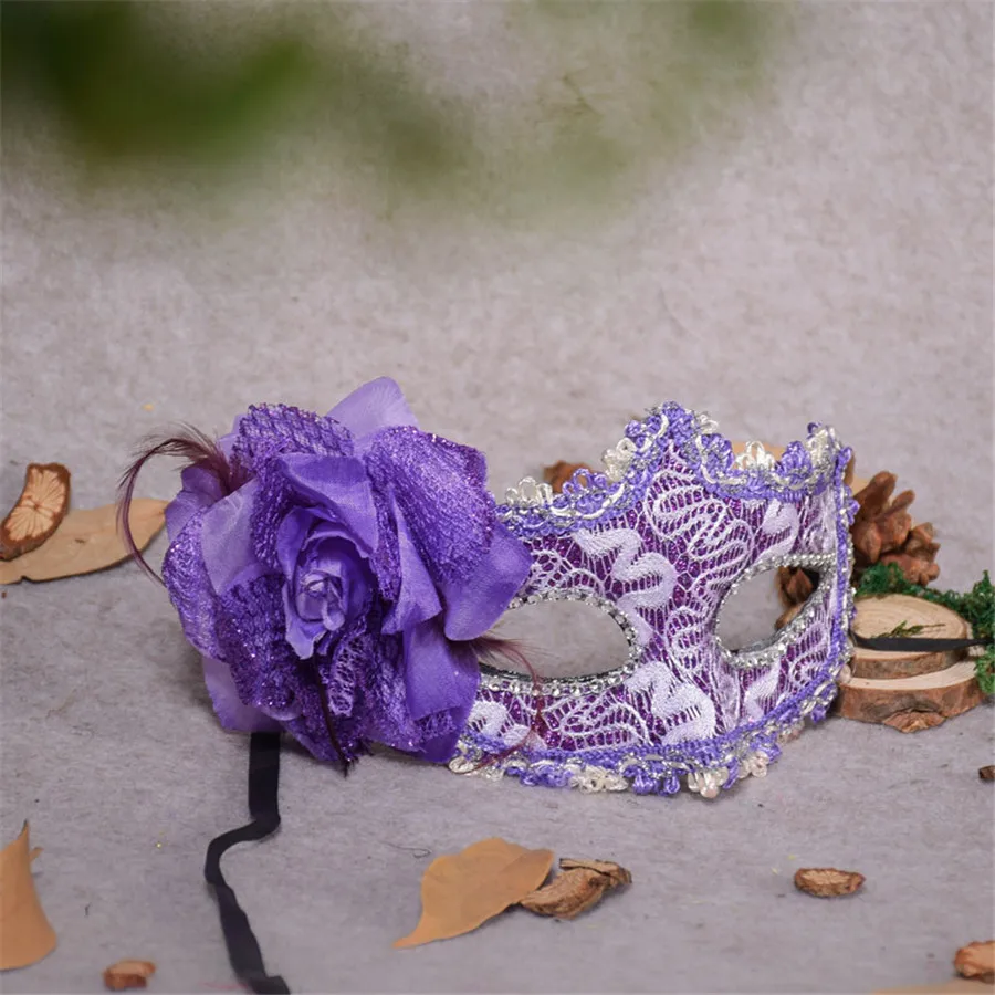 PF Женская Мода Вечерние маски Половина Уход за кожей лица Косплэй игры Интимные