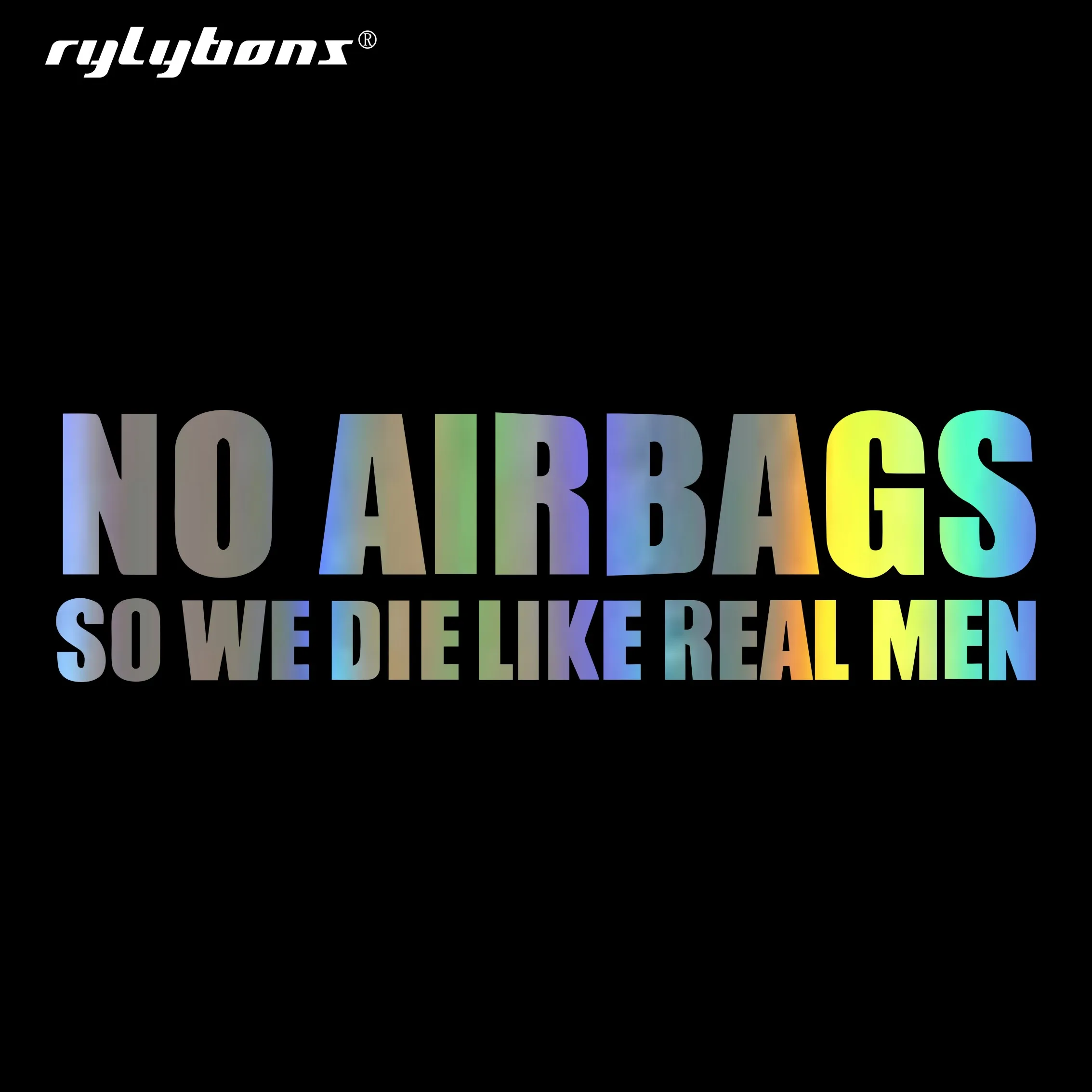 Автомобильная наклейка rylyхорос как настоящие мужчины забавная на бампер