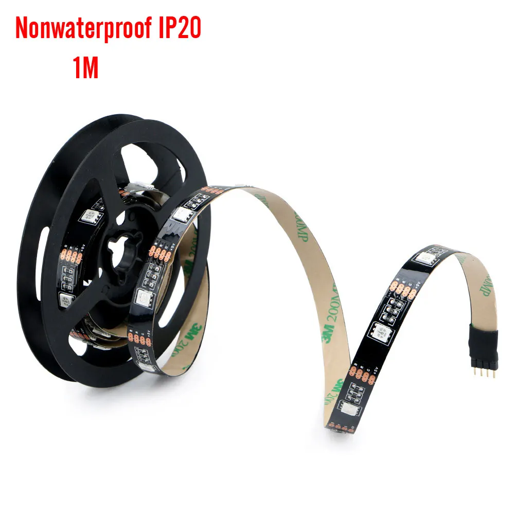 Гибкая светодиодная лента SMD5050 с USB 5 В 1 м/2 м + Пульт ДУ на 24 кнопки IP20/IP65|tv background