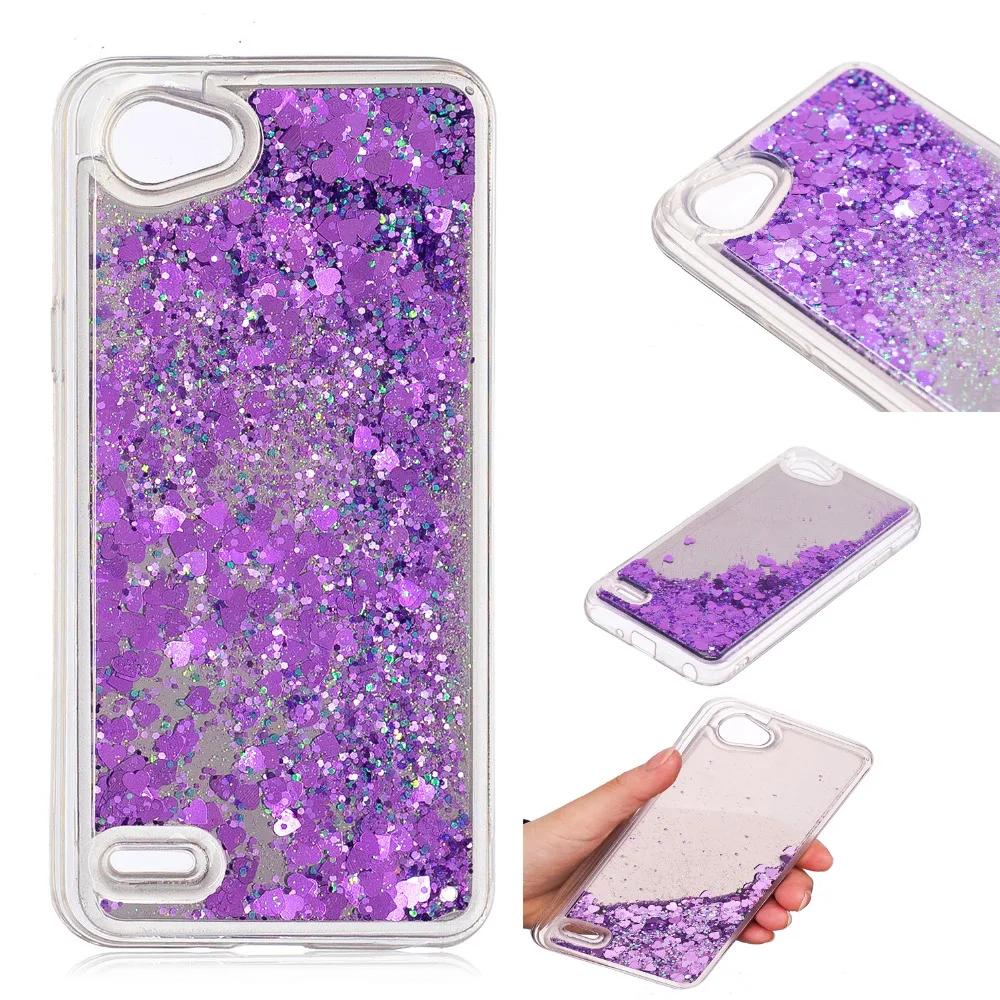 Phone Case for LG Q6 5.5 Inch Cover Dynamic Glitter Luxury Mirror Liquid Quicksand Cases Silicone Back LGQ6 20p |