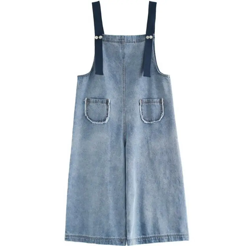 

New Denim Overalls Jumpsuits Plus Size High Quality Women Fashion Jumpsuits Casual Suspenders Loose Literary Rompers