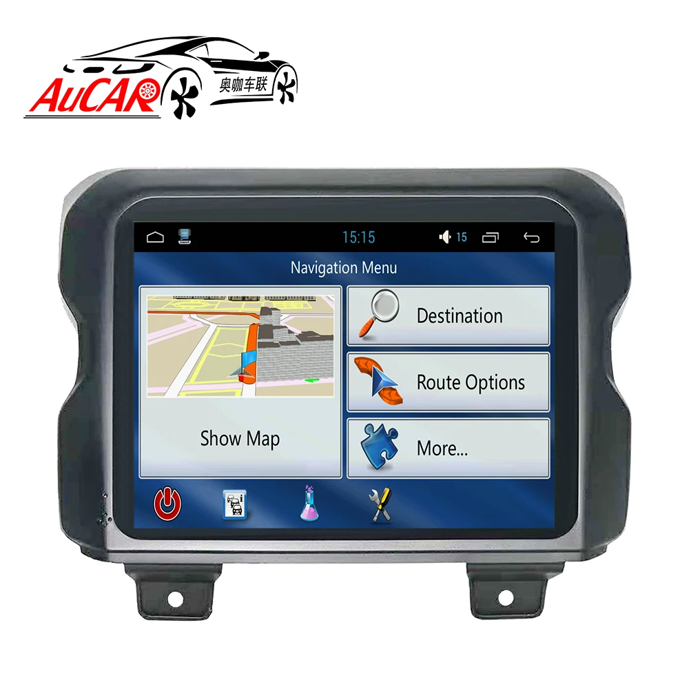 Автомагнитола AuCAR 8 4 дюйма на Android 0 автомобильный DVD плеер для Jeep Wrangler jk 2018