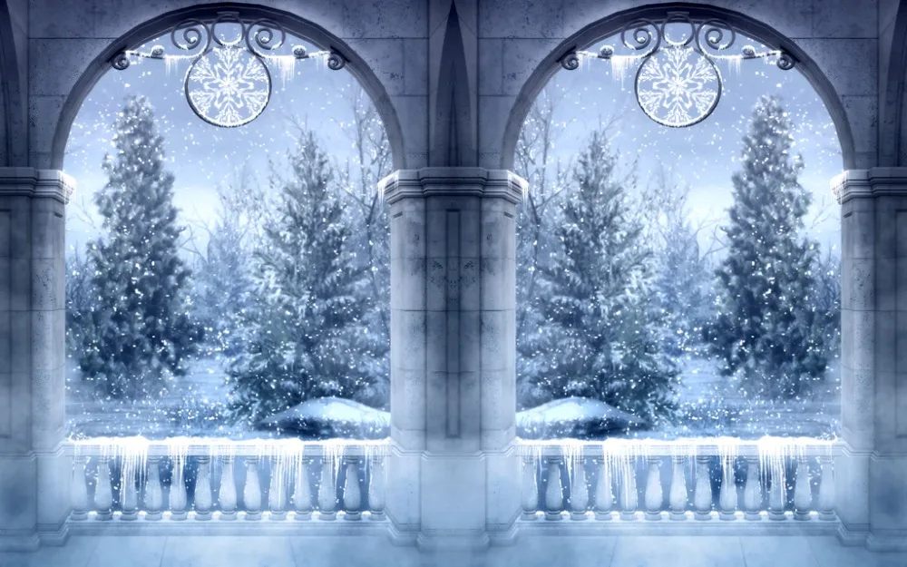 Зимний ландшафт 3D занавески любого размера для гостиной спальни кухни Детские