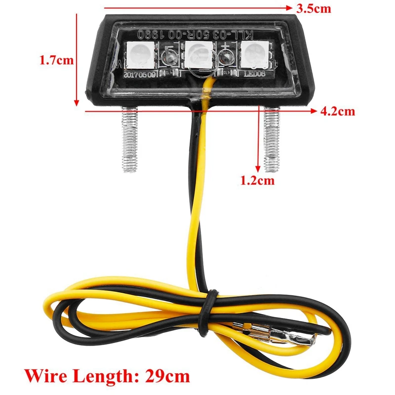 Декоративный светодиодный задний фонарь для мотоцикла номерной знак Honda Kawasaki Yamaha