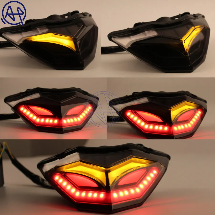 1 шт. светодиодный задний фонарь для мотоцикла дымовая линза s с поворотом