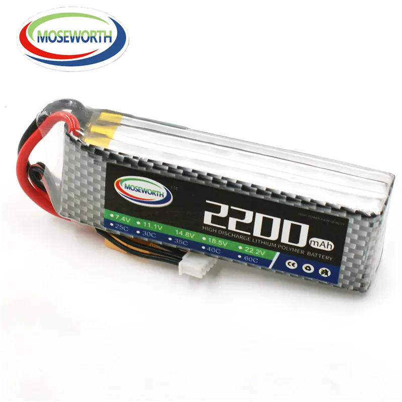 

3S 11.1V 2200mAh 30C 40C 60C RC LiPo Battery For Quadcopter Drone Helicopter Airplane Car Boat Model Remote Control Toy Aircraft