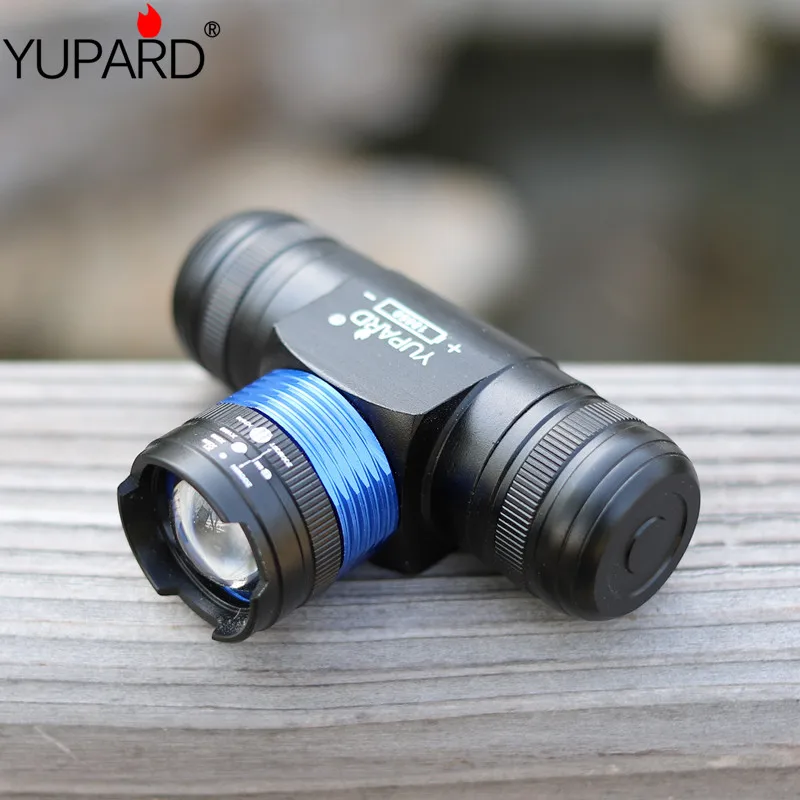 YUPARD XM-L T6 Zoomable Zoom IN/OUT Adjust Headlamp Headlight bicycle light multifunction 5modes outdoor camping fish 18650/AAA | Лампы и