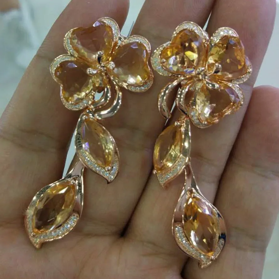 xb535 Luxury Designer Fashion 925 Sterling Silver Jewelry zirconia Leopard print bb | Украшения и аксессуары