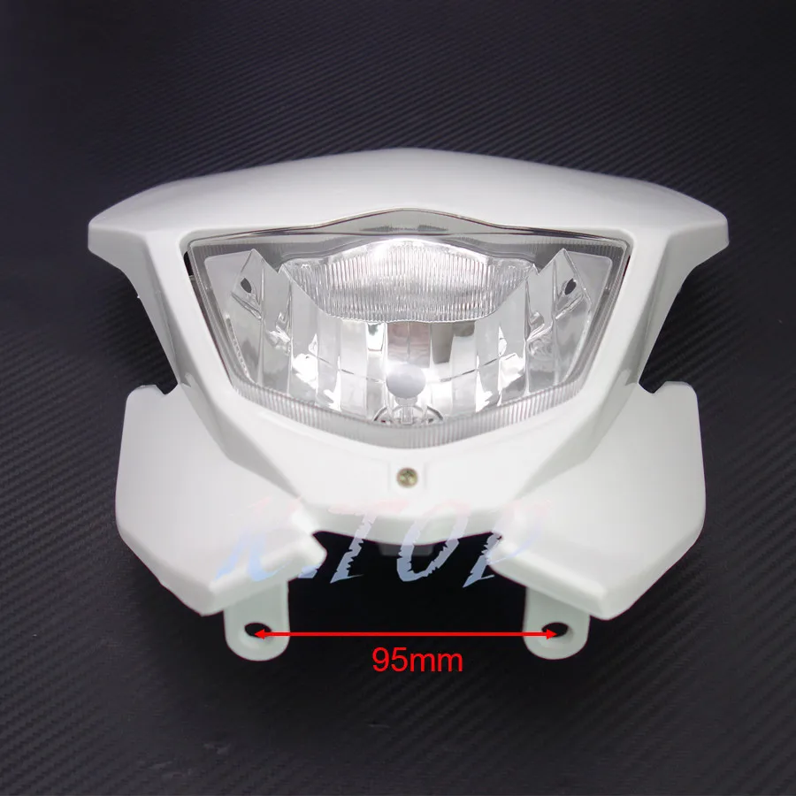 Новинка белый пластиковый передний обтекатель H4 для мотоцикла двойного