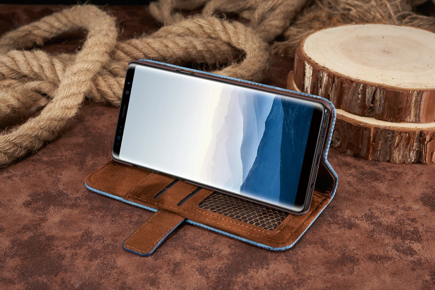 Кошелек альбом для фотографий ретро кожаный чехол флип samsung Galaxy NOTE9 NOTE8 S9 S8 плюс S7