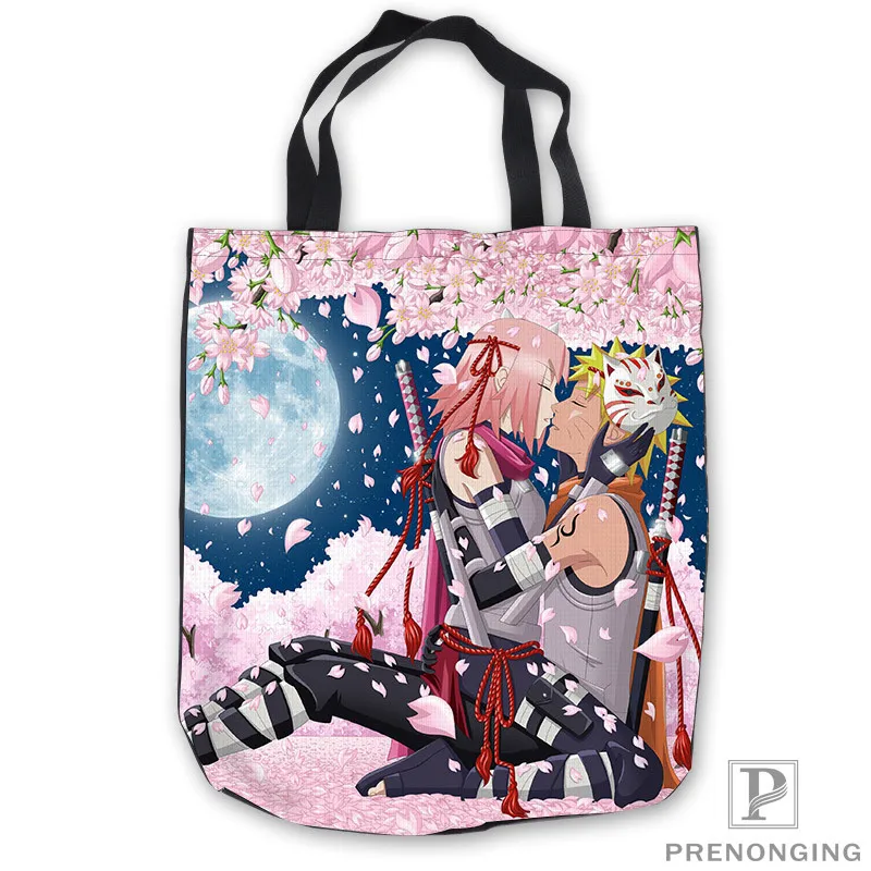 Пользовательские холст madara uchiha Наруто Аниме Tote Ручные Сумки хозяйственная сумка