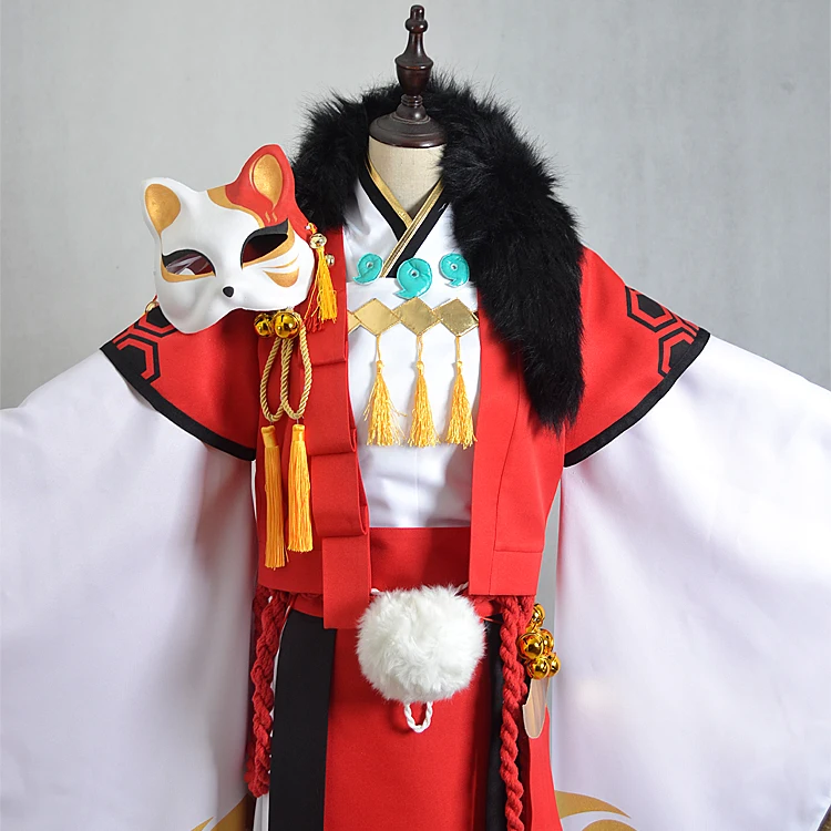 Костюм для косплея игры Onmyoji костюм с изящной лисой кимоно Униформа