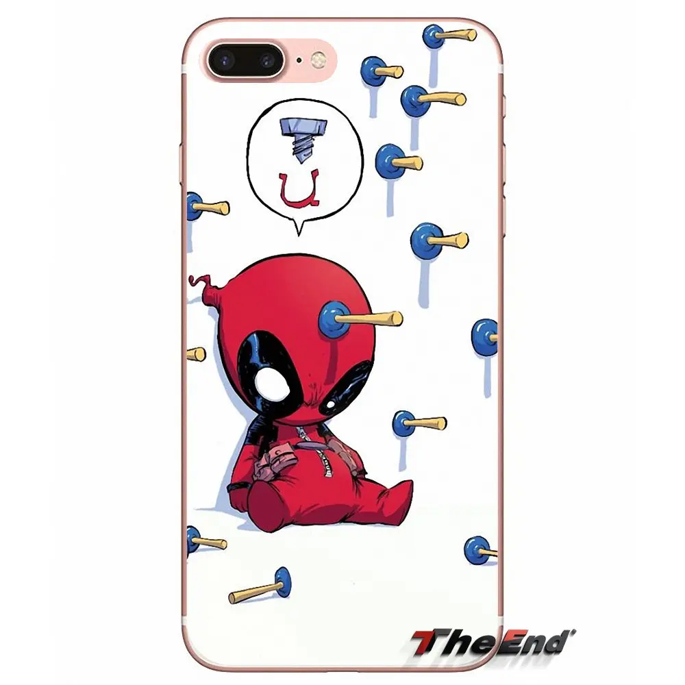 Сверхтонкий чехол для Sony Xperia Z Z1 Z2 Z3 Z5 compact M2 M4 M5 E3 T3 XA Aqua LG G4 G5 G3 G2 Mini Capa Super Cool Marvel Deadpool