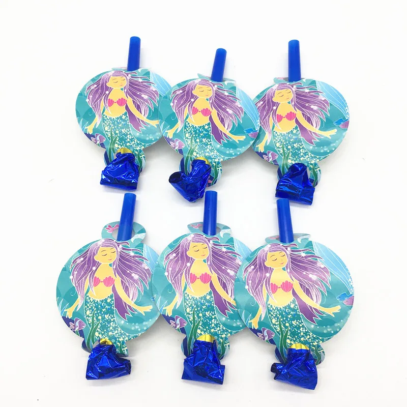 6 шт./лот детская тема Русалочки для дня рождения украшения