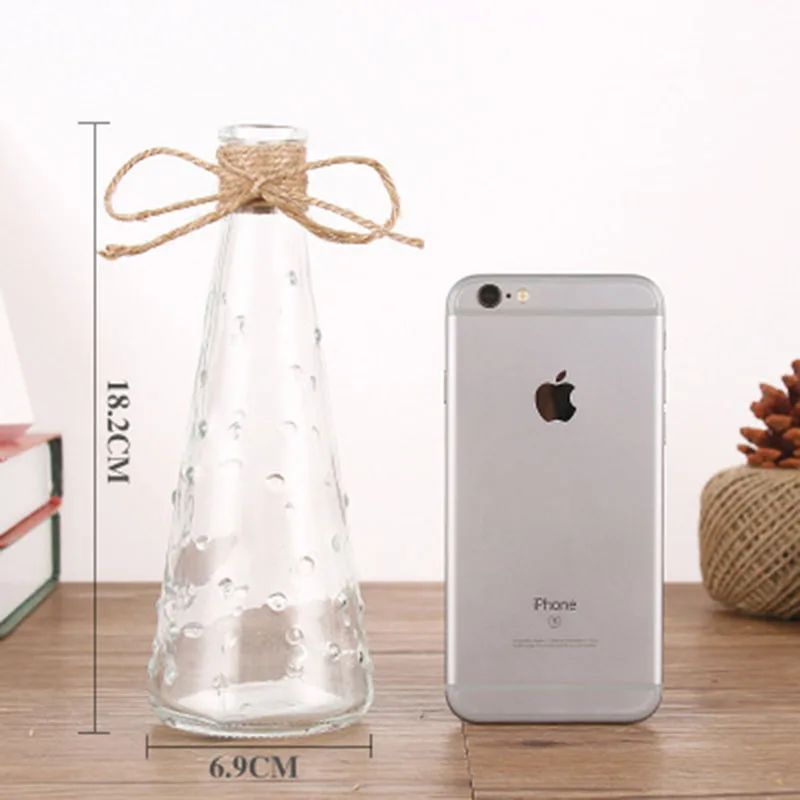 Скандинавская прозрачная стеклянная ваза в форме тыквы домашние украшения цветы