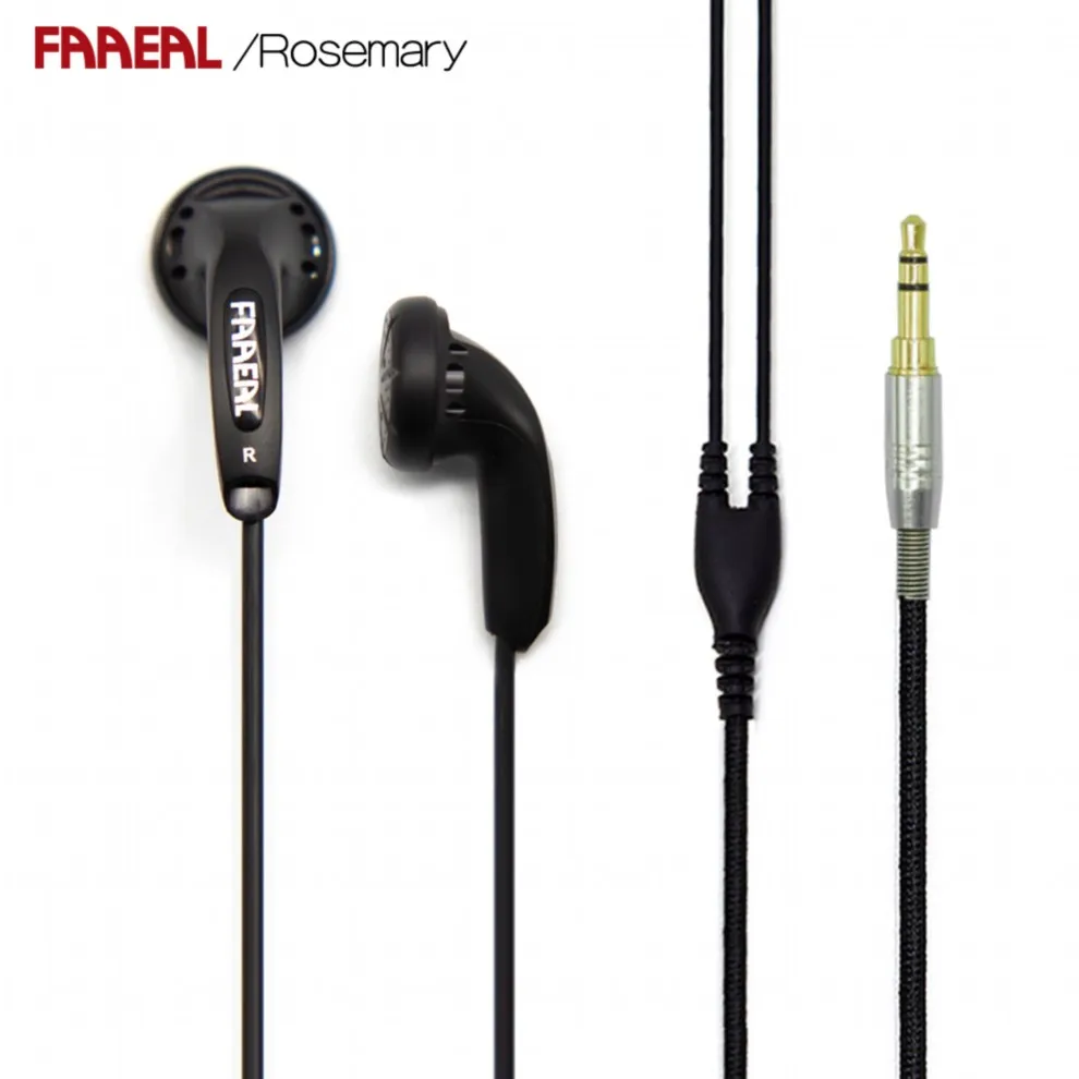Rosemary-1.0 black Новейшая модель FAAEAL Rosemary, 150 Ом, высокое сопротивление, Hifi наушники, сделай сам, MX500, вкладыши, тяжелый бас, наушники - Цвет: Rosemary-1.0 black