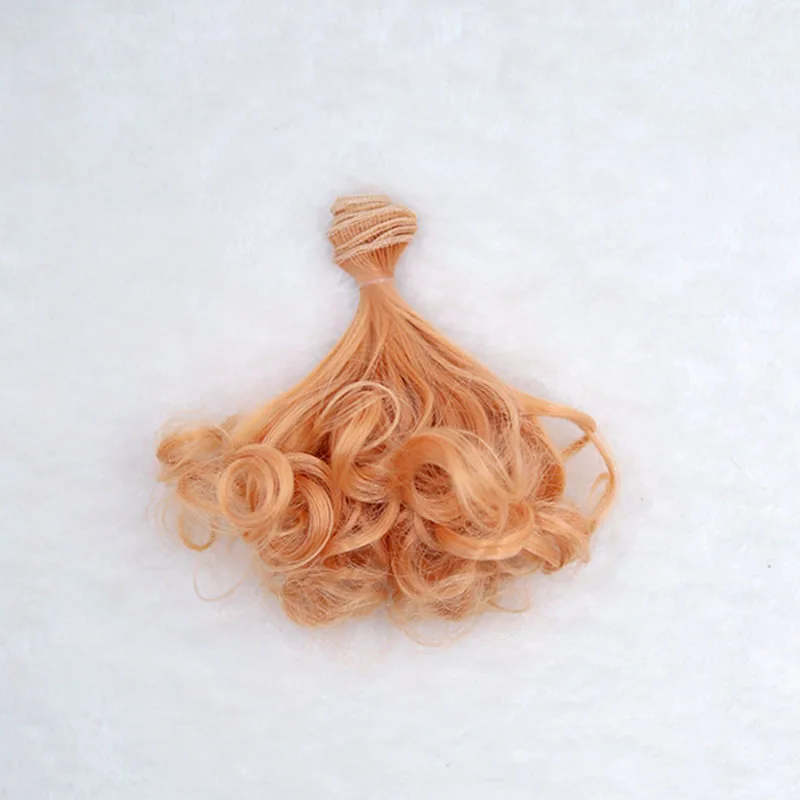 Куклы парики 25 см* 100 см для 1/3 1/4 1/6 BJD SD chole Blyth высокая температура провода Кукла Груша кудрявый парик Fapai - Цвет: 40