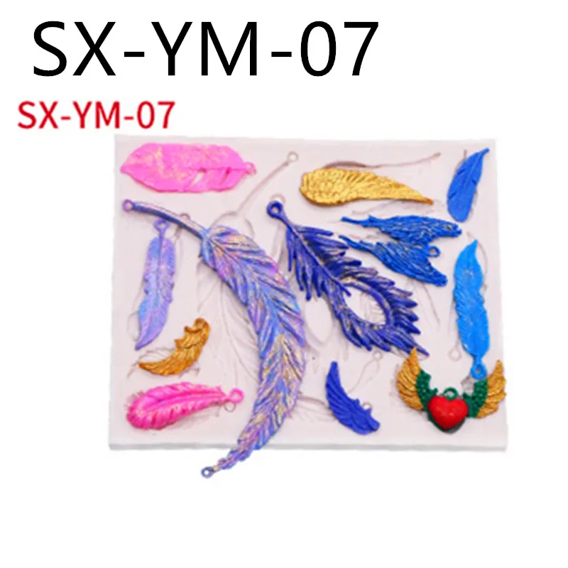 SHENHONG 3D хвост русалки силиконовые помадные формы оболочки морская звезда Мыло Плесень Торт украшения инструменты Сахар ремесло свечи формы DIY - Цвет: SX-YM-07