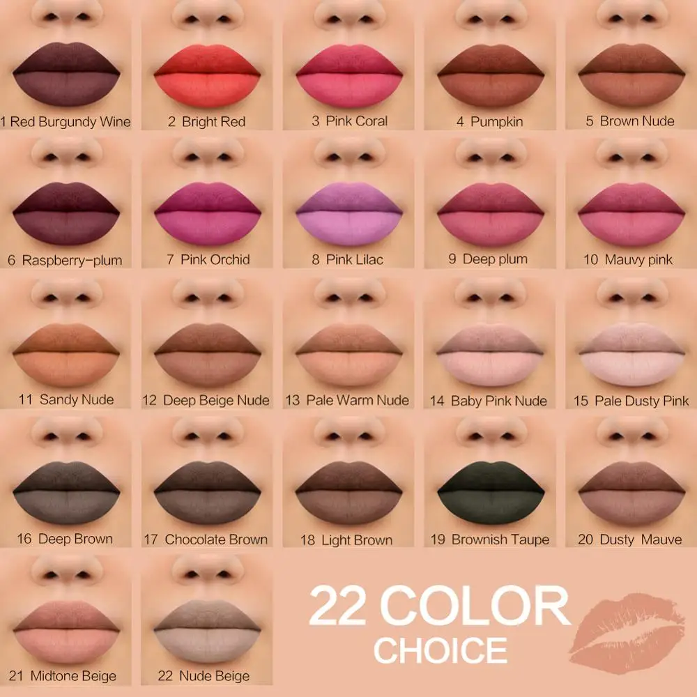 SACE леди ультра матовая губная помада длительный блеск для губ комплект